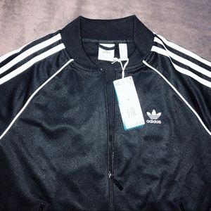 New with tags black Adidas track jacket